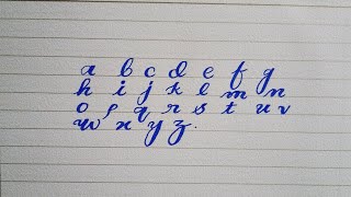 Cursive handwriting a to z |abcd|Nabeel Ansari