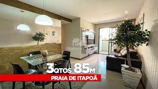 Apartamento 3 Qtos com suíte no Ed. Coral Garden na Praia de Itapoã - Vila Velha, ES