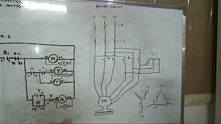 Wye delta connection using remote control