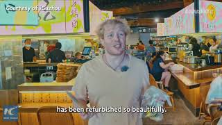 Vlog British guy explores popular Chinese food court with 50 yuan