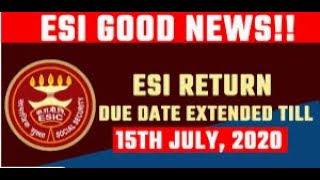 ESIC Return Due Date Extended |Now filling returns online |Oct- 19 to Mar-20| In Tamil By Santhosh S