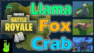 Llama Fox Crab Locations Fortnite Challenge Guide