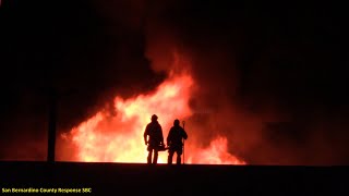 SBCoFD- (Inland Center IC) Commercial Structure Fire At Abandoned Weed Shop. Evac Signal Air Horn