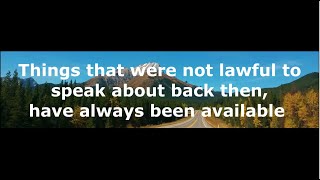 -Shorts- Things that were not lawful to speak about back then, are now coming of age