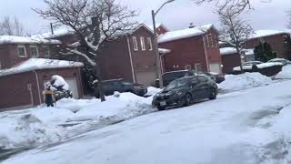 Snow in Brampton, Canada 🍁 Jan 29, 2023