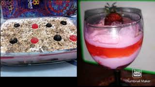 Cold custard cake strawberry custard cake no bake yummy and quick