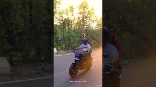 Love song 😍 romantic Couple's bike ride whatsapp status||#short#love #status#bike#viral #ytshorts