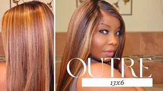 Outre Airtied Human Hair Blend 28". 13x6 HD Lace Frontal