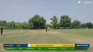 Live Cricket Match | Golden Eagles vs Invincibles | 29-Oct-23 11:38 AM 8 | SCPL - PL 2023 | CricHer