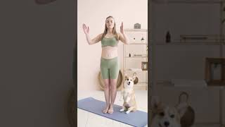 Yoga 18 #shorts #yoga #yogawithdog