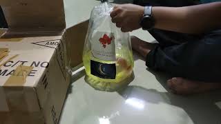 unboxing ikan mas koki dari shopee