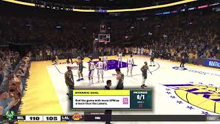 NBA2K25 - Career - I get a triple double in a tight first game of a New Season vs Lakers LIVE (PS5)