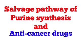 Salvage pathway of purine synthesis || #Biochemistry