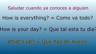 Tipos de saludos en Ingles y su pronunciación