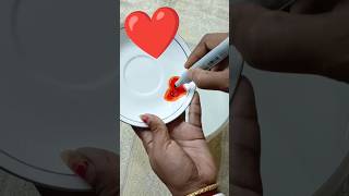 ❤️ Heart shape painting #heartshapeemojipainting #craft #viralvideo