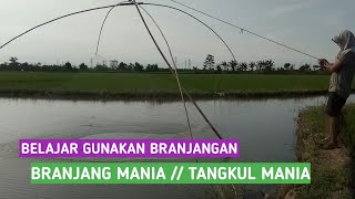 Belajar Berburu ikan Gunakan Branjang || Tangkul ikan || menghancau || traditional fishing