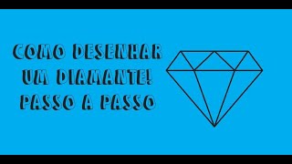 Como desenhar um Diamante muito fácil - passo a passo (TUMBLR) #Shorts