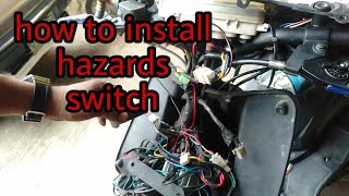 how to install hazards switch.,paanu maglagay ng hazard switch.