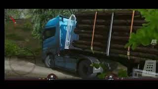 Truckers of europe 3 : perjalanan keluar dari construction area tubingen - android gameplay