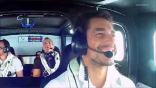 David Gandy on a boat at the Southampton Boat Show (20/09/2014)