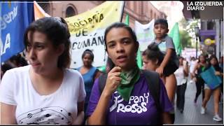 Tucumán: Alejandra Arreguez en la marcha por el Día Internacional de las Mujeres