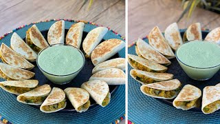 تاكو بالحشوة الهندية🌮مع الصوص الأخضر 💚الطعم خيااال//15ثانية