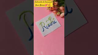 #diycalligraphy #name #namewritting #handwriting #glitter #yt #ytviral #viralshort #viralreels #diy