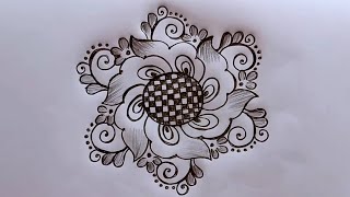 5*3 dots big creative rangoli design||easy rangoli designs||chukkala muggulu@lavyacreativerangoli