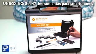 ¡Unboxing set Bernstein de 47 herramientas para reparación de celulares!