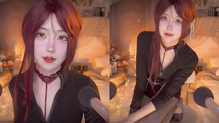 ASMR Close up Deep Sound ( Ear Massage, Blowing & Kiss )