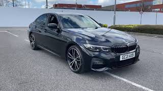 2021 BMW 3 Series 330e M Sport Saloon  BMW APPROVED USED CAR Black Sapphire OVERVIEW