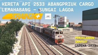 KERETA API ABANGPRIUK CARGO LEMAHABANG TANJUNG PRIUK | TRAINZ RAILROAD INDONESIA