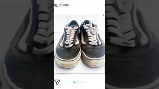 WOW SEPATU VANS KOTOR BANGET JADI BERSIH KEMBALI 😱 #cucisepatu #morningcleaning