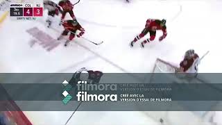 athan mackinnon his 4g 4a on empty net  of 2018-19