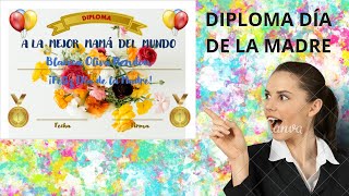 Tutorial: Diploma Día de la madre en Microsoft Word