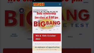 Fiitjee big bang test