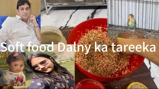 SOFT FOOD DALNE KA TAREEKA| 😇😇 #lovebirds#mostviral#Pets#sisters#fatherdaughter