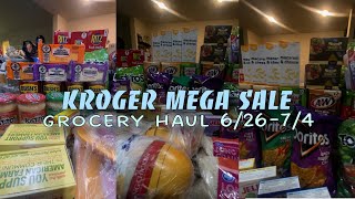 GROCERY SHOPPING FOR MY STOCKPILE | 4th OF JULY DEALS 2024 | #preppingonabudget #krogerdeals #kroger