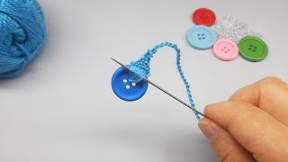 super aesy flower making trick whit wool- hand embroidery amazing flower desing- sewing hack