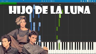 Hijo de la Luna - Mecano Piano Tutorial (Synthesia)