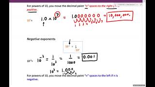 CHEM 107 Ch. 1 Lecture Part 3: Scientific Notation and Exponents