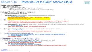 IBM Spectrum Protect 8.1.13 Retention Sets to AWS glacier CLI - Demo