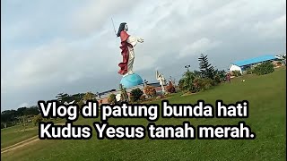 🛑Vlog bandar udara mopah Merauke ❗ di halaman patung bunda hati Yesus.