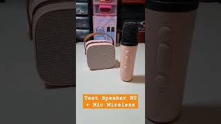 Test suara speaker bluetooth + mic wireless K1 dan K12 #speakermurah #speaker