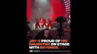 Jay Z watches blue ivy performed alongside her mother #shorts #beyonce #jayz #blueivy #shortsfeed