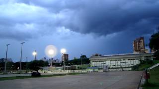 Chuva na Vila Olímpica.