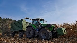 Mais hächseln 2016 // Deutz-Fahr & Claas