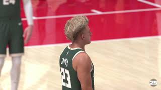 NBA2K25 - My Career - 1st Season Milwaukee Bucks PF 92 OVR