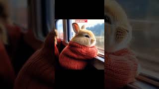 Cute little AI generated bunny video 🐰🐇