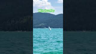 OMG Windsurfer In  Walchensee in Germany #windsurfing #germany #lakes #shorts #fast #vlog